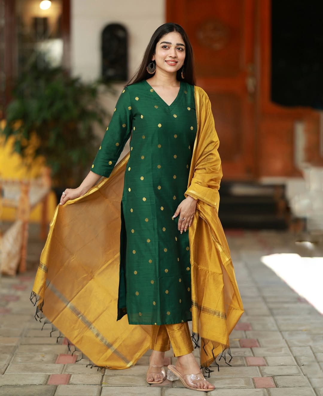 Handloom Silk Woven Kurta With Cotton Lining