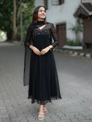 Meena Black Kurta Set