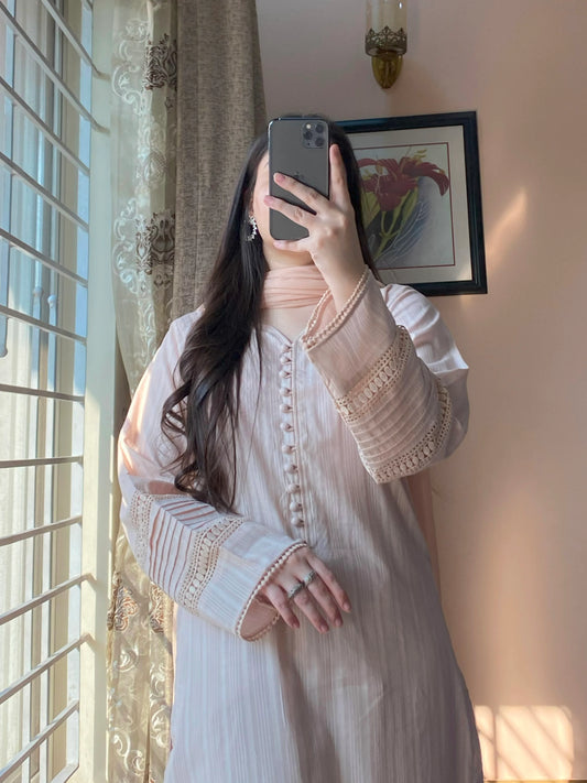 Off White Cambric Dress