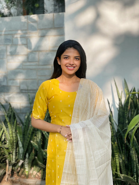 N-78 TUSSARSILK KURTI SET
